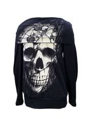 Women's Halloween Fashion Skull Top