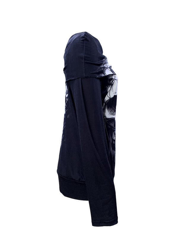 Women's Halloween Fashion Skull Top