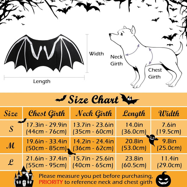 Dog Halloween Costumes Dog Bat Costume Cool Luminous Skeleton Bone Bat Wings Pets Cosplay Costumes Dress Up Apparel For Small Medium Large Cats And Dogs