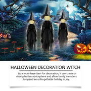 Three Costumes Halloween Witch Decoration Atmosphere