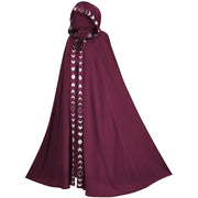 Hooded Cloak Medieval Renaissance 5 Color Printed Cloak Halloween Cosplay Costume New Fashion Festival Play Costume Halloween Costumes