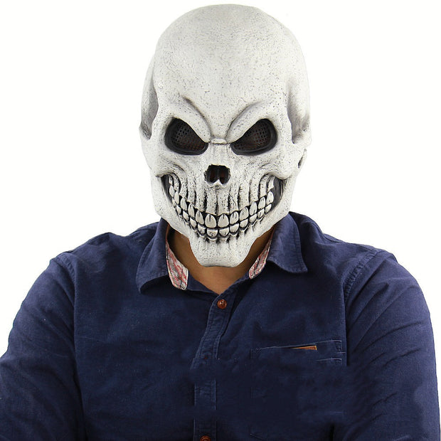 Halloween Face Mask Horror Latex Skull Mask Headgear