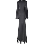 Black Costume Womens Gothic Witch Bat Sleeve Dress Halloween Cosplay Costumes Vintage Carnival Party Outfit